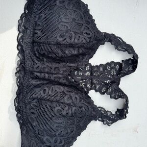 Maurices Black Floral Lace Bralette